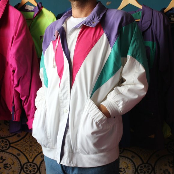 Vintage Jackets & Blazers - Vintage Fresh-Prince Like Aunt Viv Windbreaker